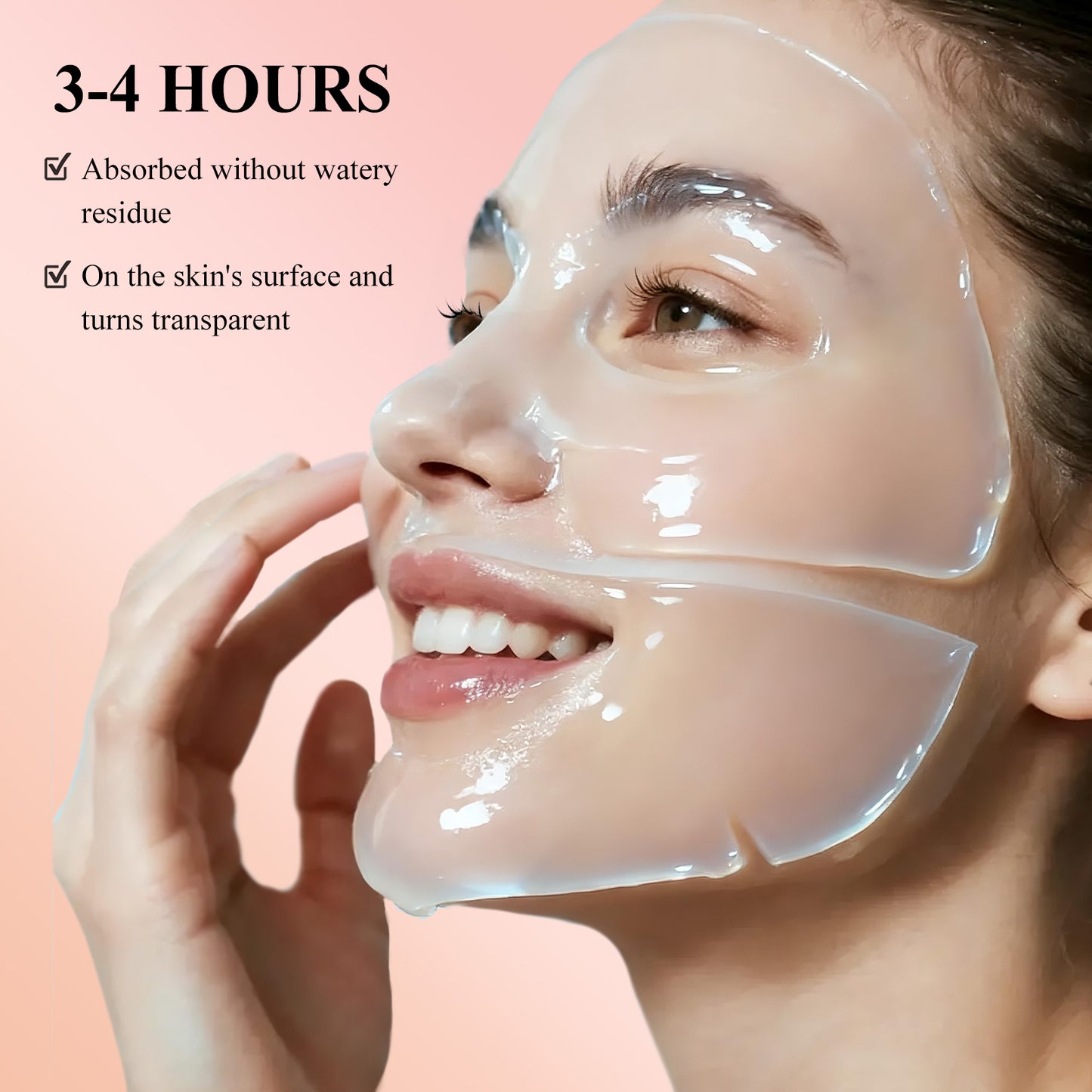 Bio-Collagen Face Mask for Smooths Skin Texture, Imporves Elasricity, Deeply Hydrating (4pcs/box)