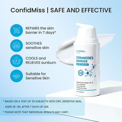 5X Ceramides Barrier Moisturizer (all skin types especially for sensitive skin) - repairs skin in 7 days