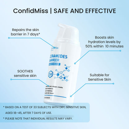 5X Ceramides Barrier Moisturizer (all skin types especially for sensitive skin) - repairs skin in 7 days