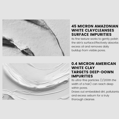 Bundle-Dual-Tube Refreshing Facial Cleanser - Amino Acid Cleanser - Clay Mask Cleanser