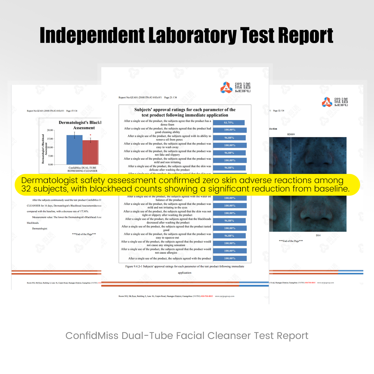Bundle-Dual-Tube Refreshing Facial Cleanser - Amino Acid Cleanser - Clay Mask Cleanser